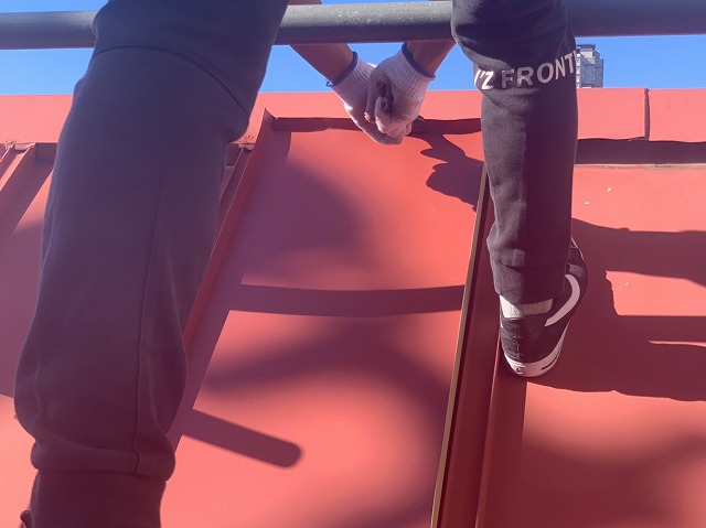 瓦棒板金カバー工事